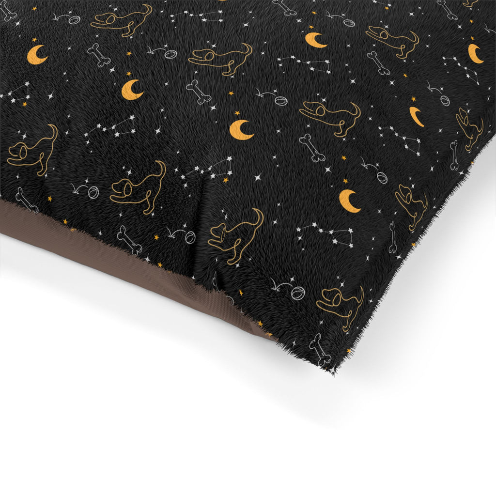 Night Sky Pet Bed — Cozy Moon & Stars Dog Cushion