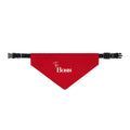 The Boss Pet Bandana | Clip-On Dog Bandana, Red Typography Collar Accessory