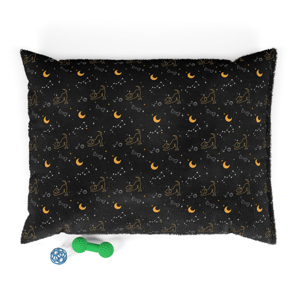 Night Sky Pet Bed — Cozy Moon & Stars Dog Cushion